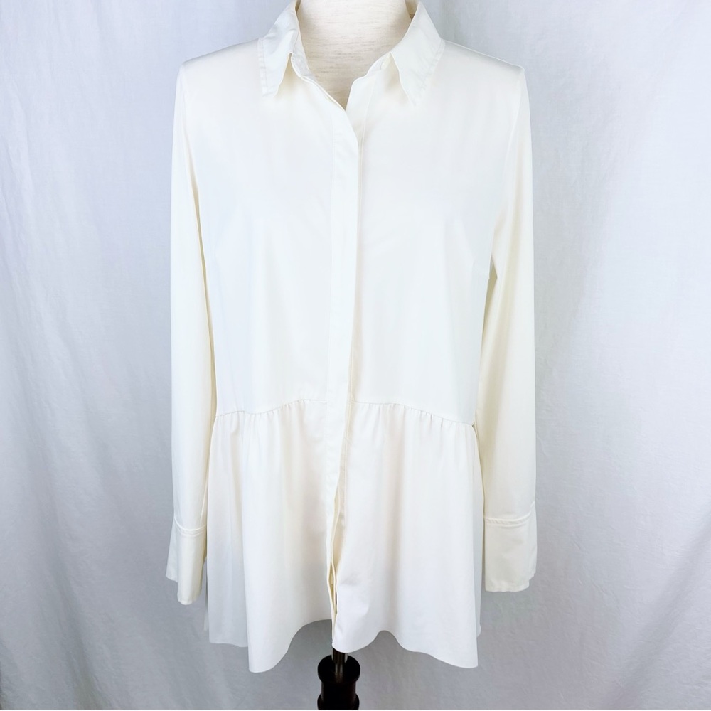 Lysse White Button-Down Top
